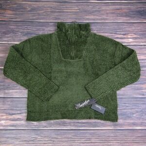 Supplies Union Bay NEW Womens Large Green Turtleneck Sweater Knit